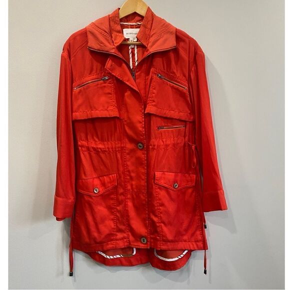 BCBGrneration Orange Hooded Coat   - Picture 1 of 11